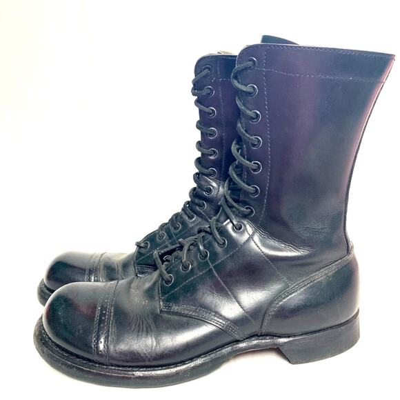 Corcoran Men's 10" Black Leather Tactical Motorcycle Jump Boots Size 10D - Picture 1 of 11